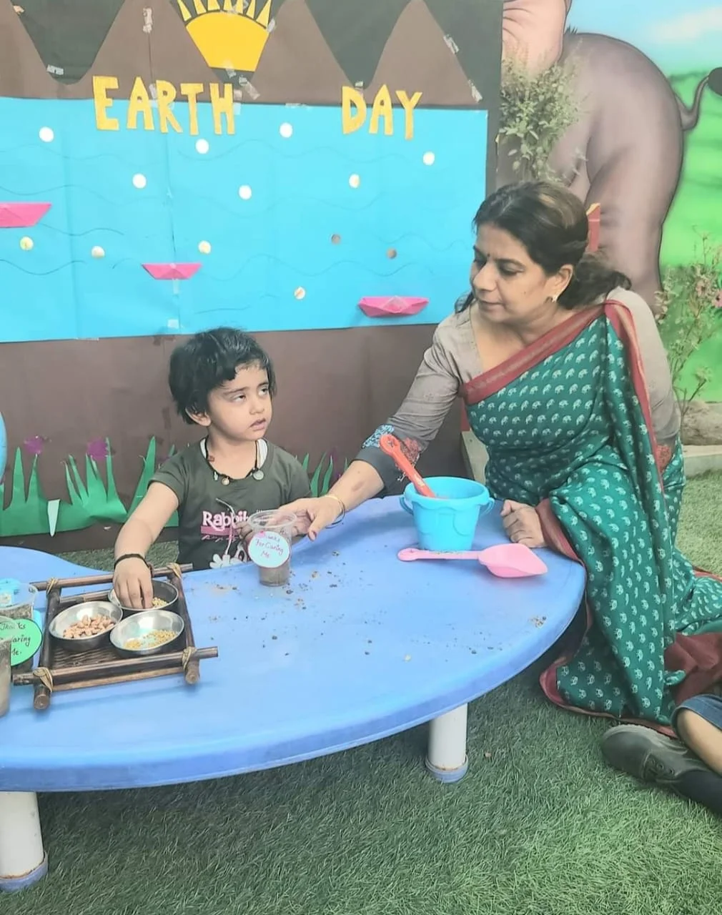 Children at Mom's Blessing Play School